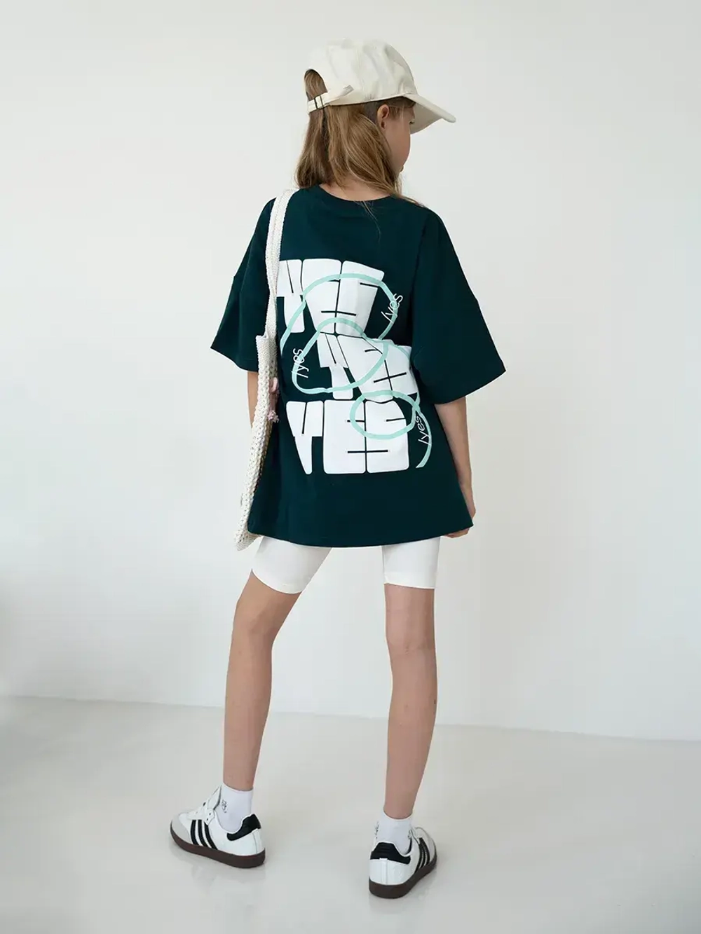 Летний костюм для девочки с велосипедками