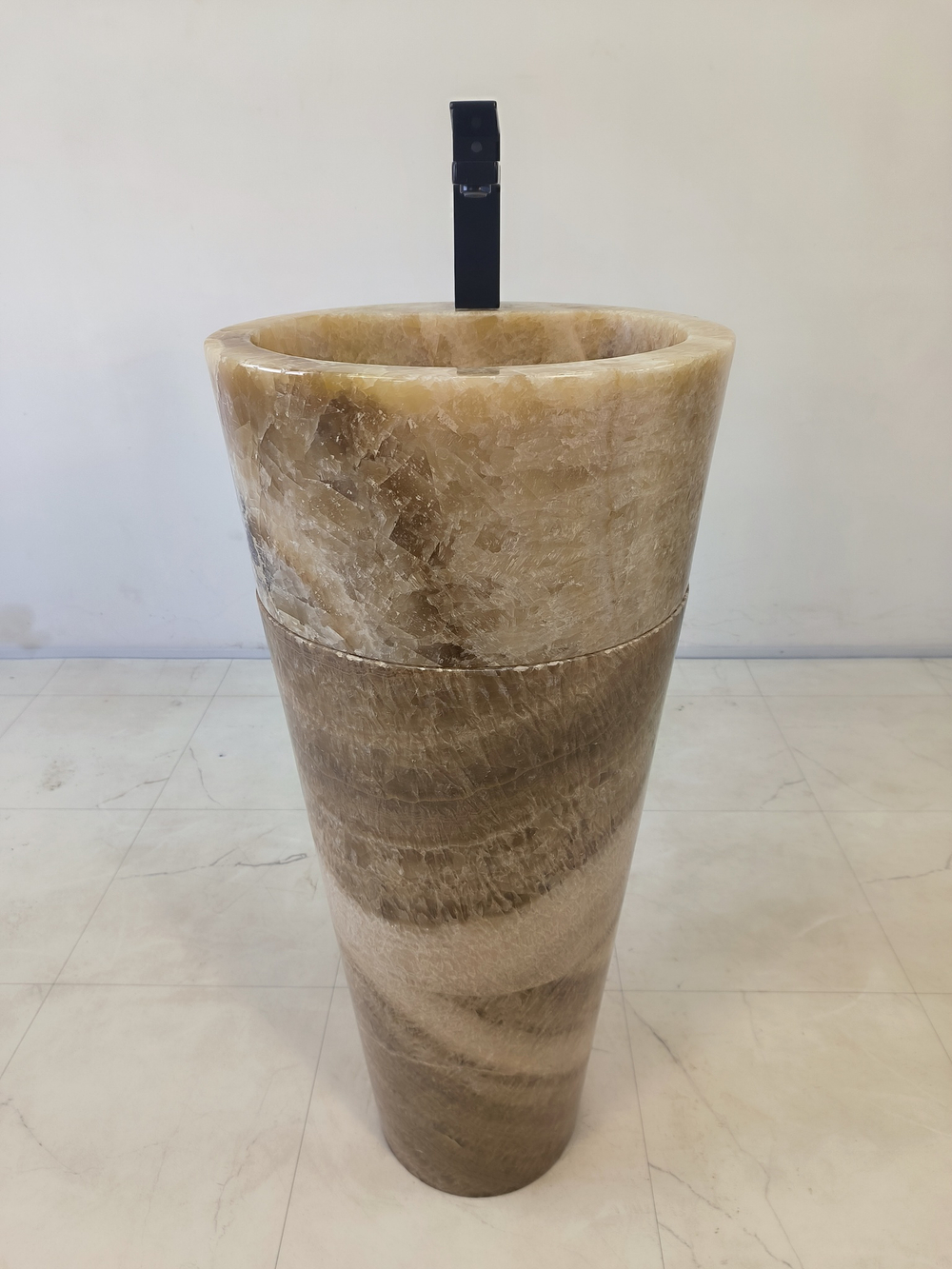 Раковина напольная из оникса Sunset ON-61348 (40*40*90)