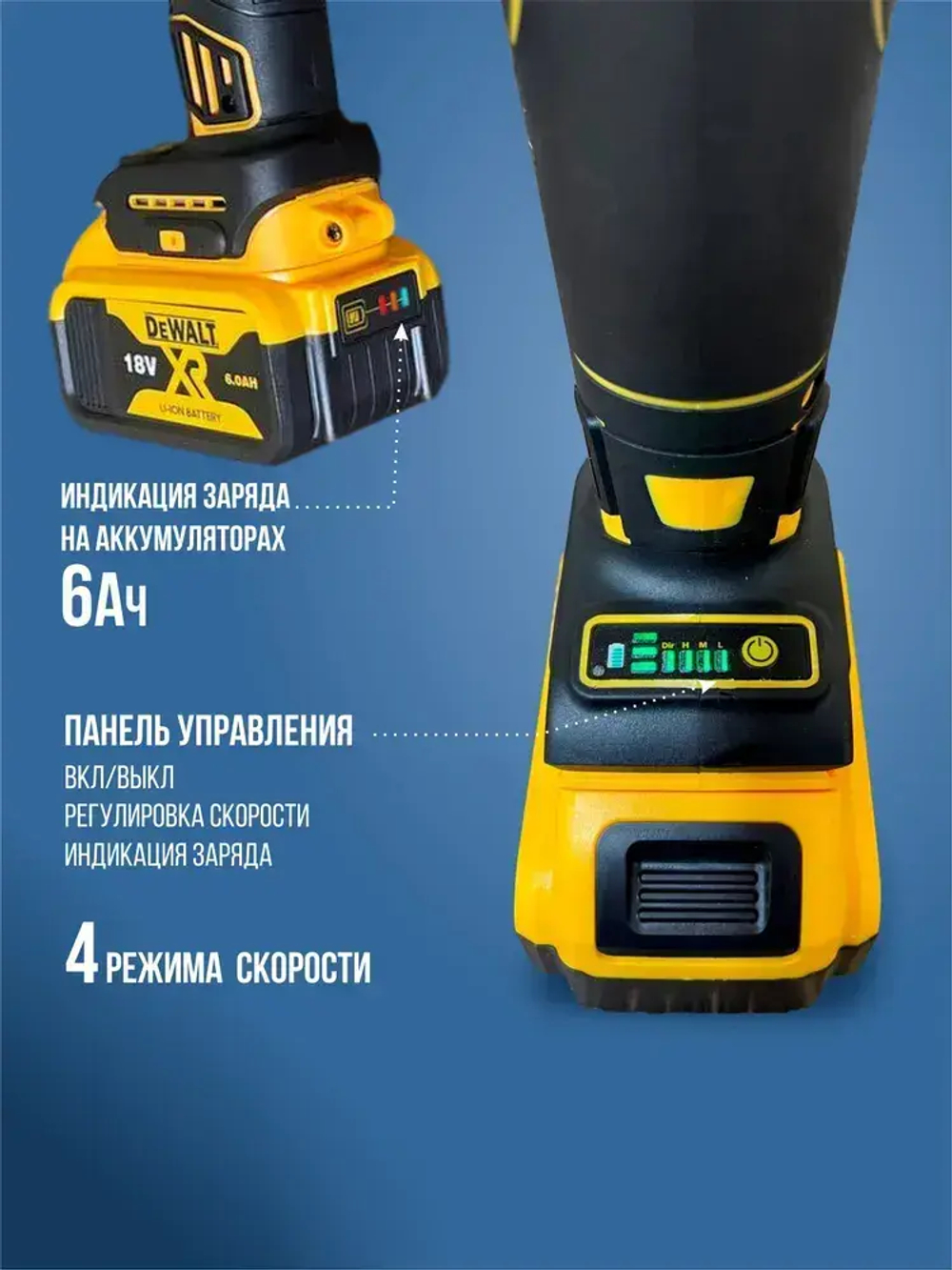 Набор: Аккумуляторный Болгарка и Шуруповерт DeWalt 18В