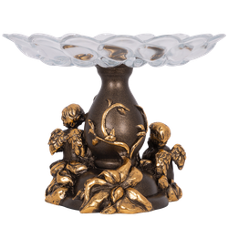 Фруктовница-конфетница Мерси Бронза