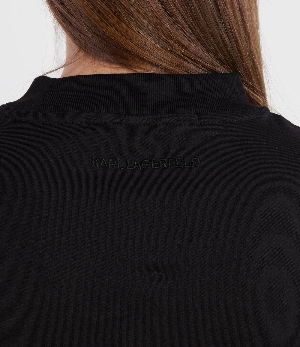 Платье ruched футболка Karl Lagerfeld - черный(235W1351)