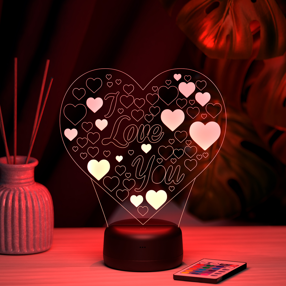 Ночник "Сердце I Love You"