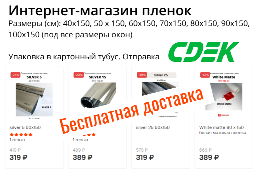 Розничные продажи пленки