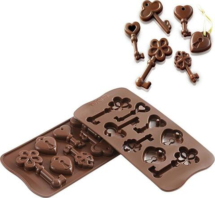Форма для запекания Silikomart Forma do czekoladek Scg33 Choco Keys, круглая, силикон