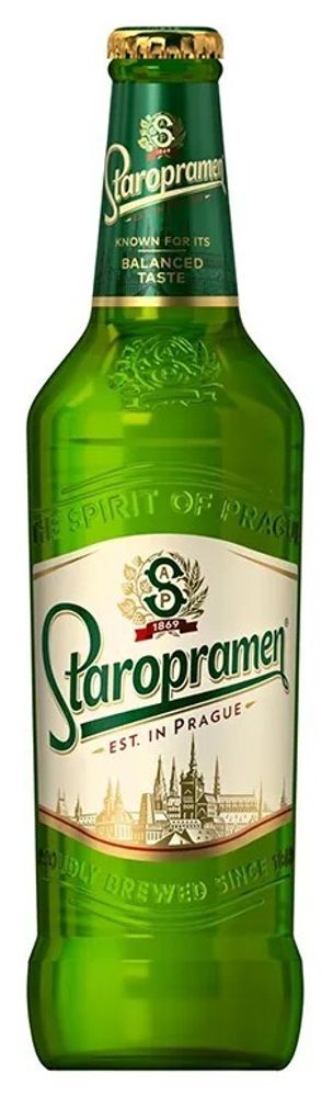 Пиво Старопрамен Премиум / Staropramen Premium 0.5 - стекло