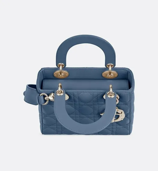 Сумка Dior Lady Dior My Abcdior, модель маленького формата синий