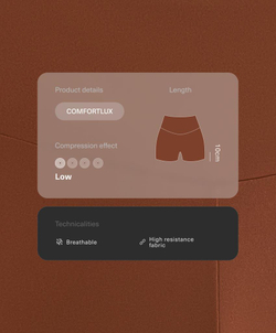 OYSHO Велосипедки Comfortlux с высокой посадкой длиной 10 см, кофейный