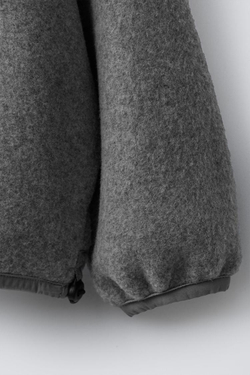 ZARA Х BENSIMON ® ТОЛСТОВКА С ВЫСОКИМ ВОРОТНИКОМ, СЕРЫЙ МЕЛАНЖ