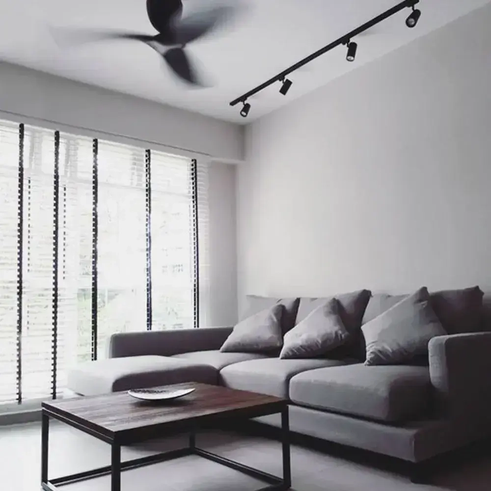 Трековый светильник потолочный подвесной черный комплект 6шт 72Вт 4000К 5400Лм