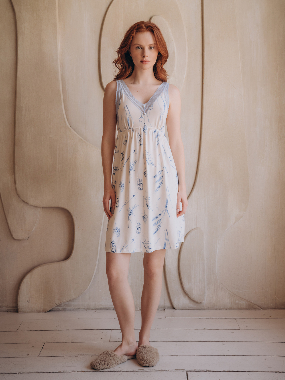 Сорочка домашняя Indefini (Арт. 5058SBX)