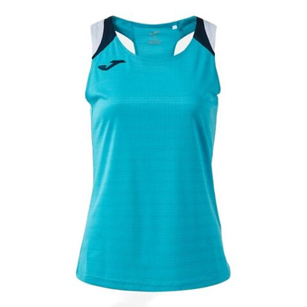 Женский топ теннисный Joma Terra Tank - turquoise/dark navy