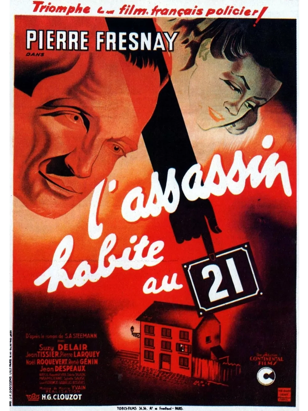 Убийца живет в доме №21 (1942) (DVD-R), Русский язык.