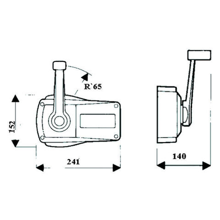 Контроллер вертикального крепления белый