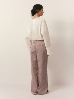 Брюки из хлопка в полоску