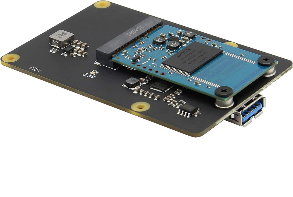 Плата расширения X857 mSATA SSD диска для Raspberry pi