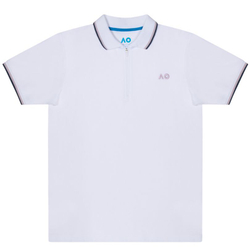 Женское поло Australian Open Half-Zip AO Logo - белый