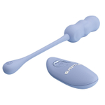 Голубое виброяйцо Leshy с пультом ДУ