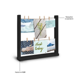 Панно для фотографий настольное hangit чёрное