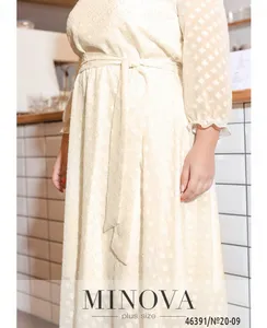 Платье 20-09-молочный-золото Minova