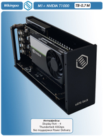 Внешняя видеокарта EGPu Wikingoo M1, NVIDIA Quadro T1000 4Gb. Thunderbolt 3/4.