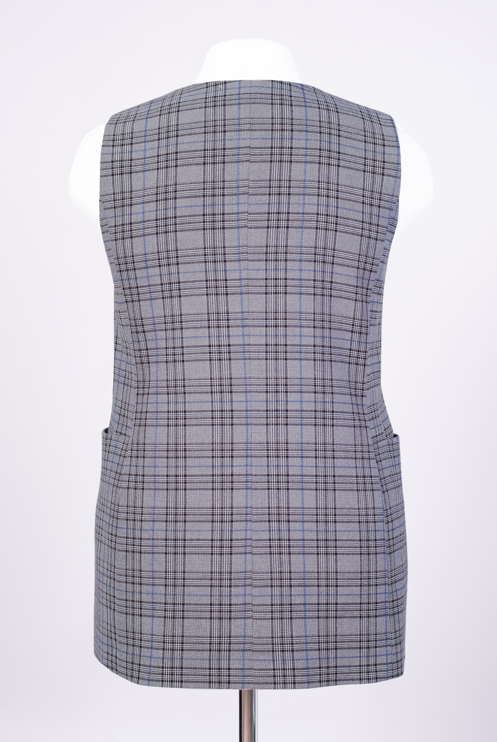 Жилет женский 2980АЕ, серый/синий #32СС062980АЕ