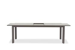 Nora, стол антрацит/серый, алюминий/закаленное стекло с керамической печатью