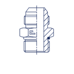 Штуцер FRLG JIC 3/4" UNF3/4"