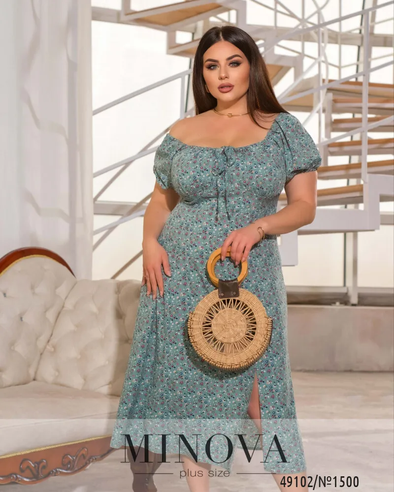 Платье 1500-оливка Minova