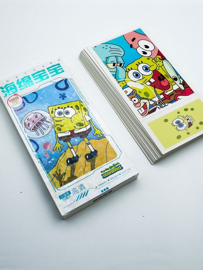 Набор открыток, карточек и наклеек "Губка Боб Квадратные Штаны / SpongeBob SquarePants", 188 предметов