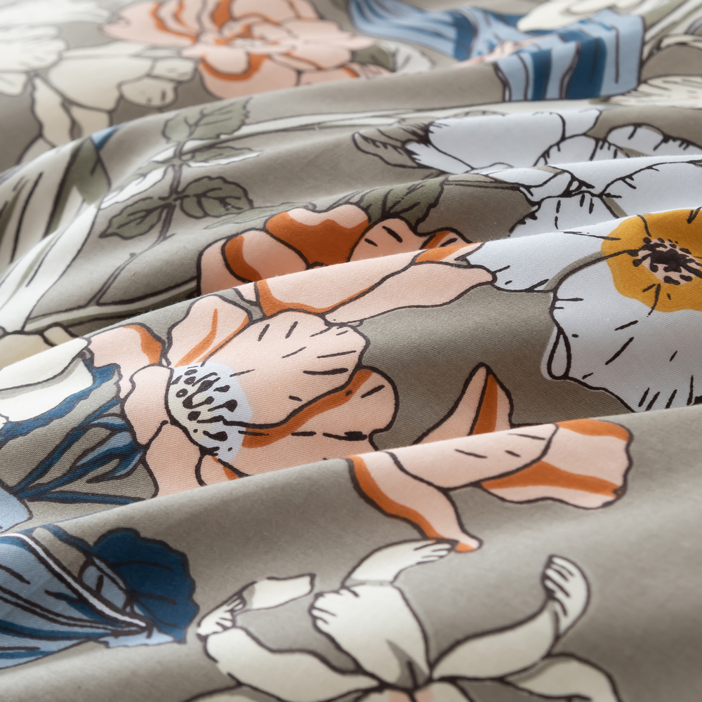 Комплект постельного белья Люкс Сатин 100% хлопок на резинке AR326