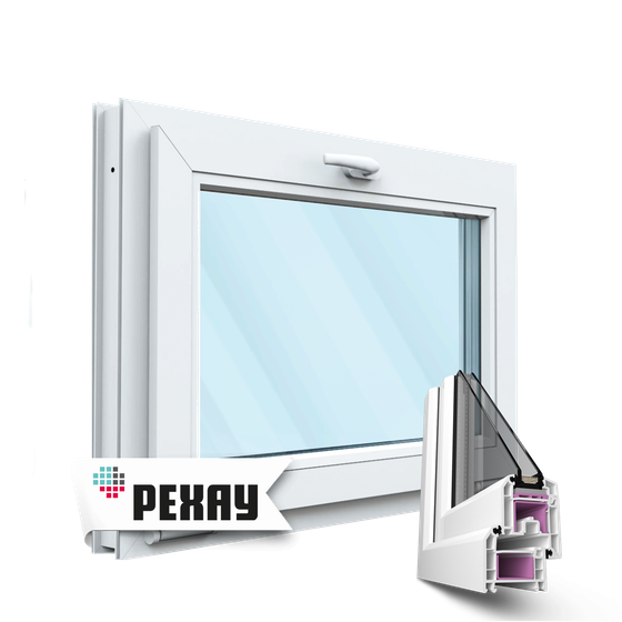 Пластиковое окно Рехау BLITZ фрамуга откидное
