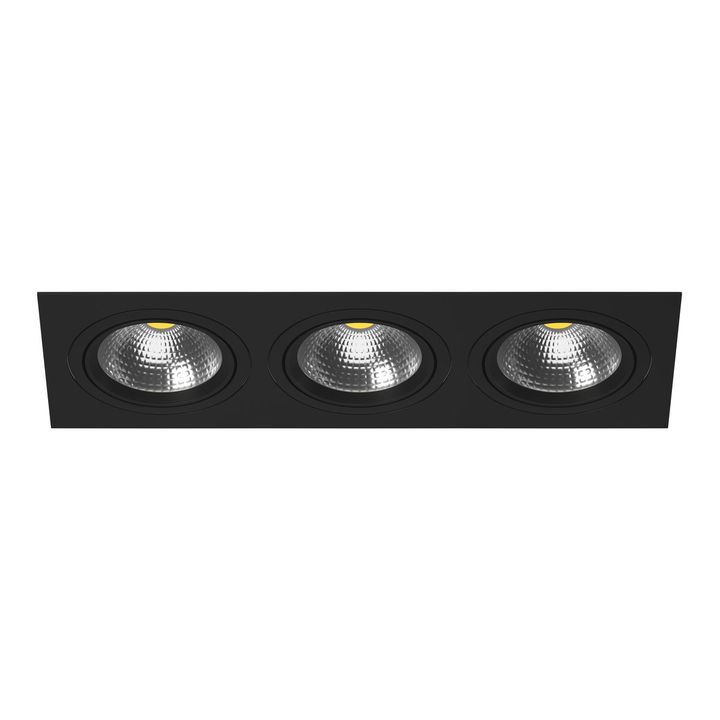 Комплект из светильника и рамки Lightstar Intero 111 (217837+217907+217907+217907) i837070707