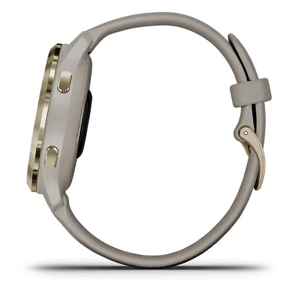 Смарт-часы Garmin Venu 2S песочного цвета с золотистым безелем 010-02429-11