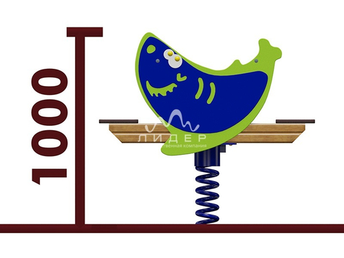 Качели-балансир на пружине “Акула”