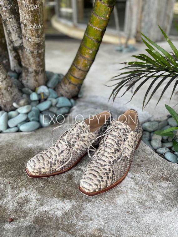 Мужские туфли из кожи питона  SH-162