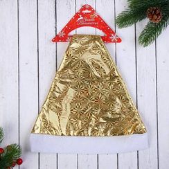 Колпак новогодний Солнечная голография 28х35 см., золото, Зимнее Волшебство (5036060)