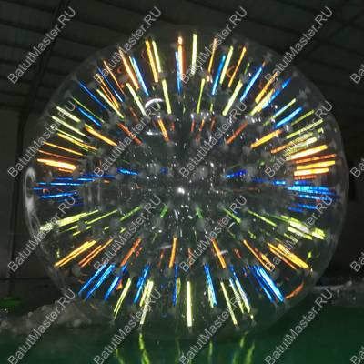Светящийся зорб "Neo" ТПУ, диаметр 2.4 м