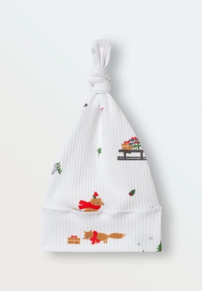 Шапочка-колпачок в рубчик (снежные забавы)