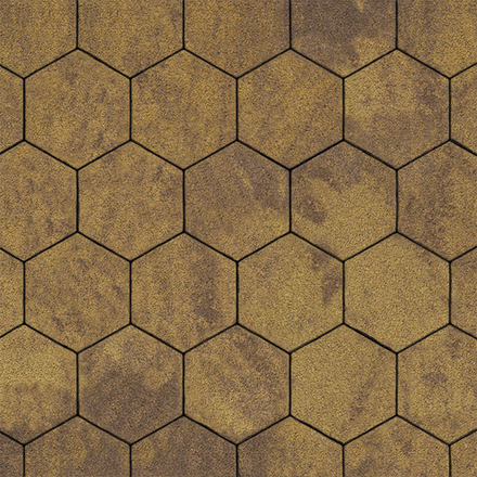 Тротуарная плитка СОТЫ - Листопад гранит Янтарь