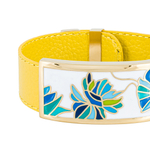 Браслет Fiore Luna на желтом кожаном ремешке CB13599-2