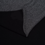 Футер 2-х нит., 92% Хлопок, 8% ПЭ, 210 гр/м2, чёрный/св.серый (2622)