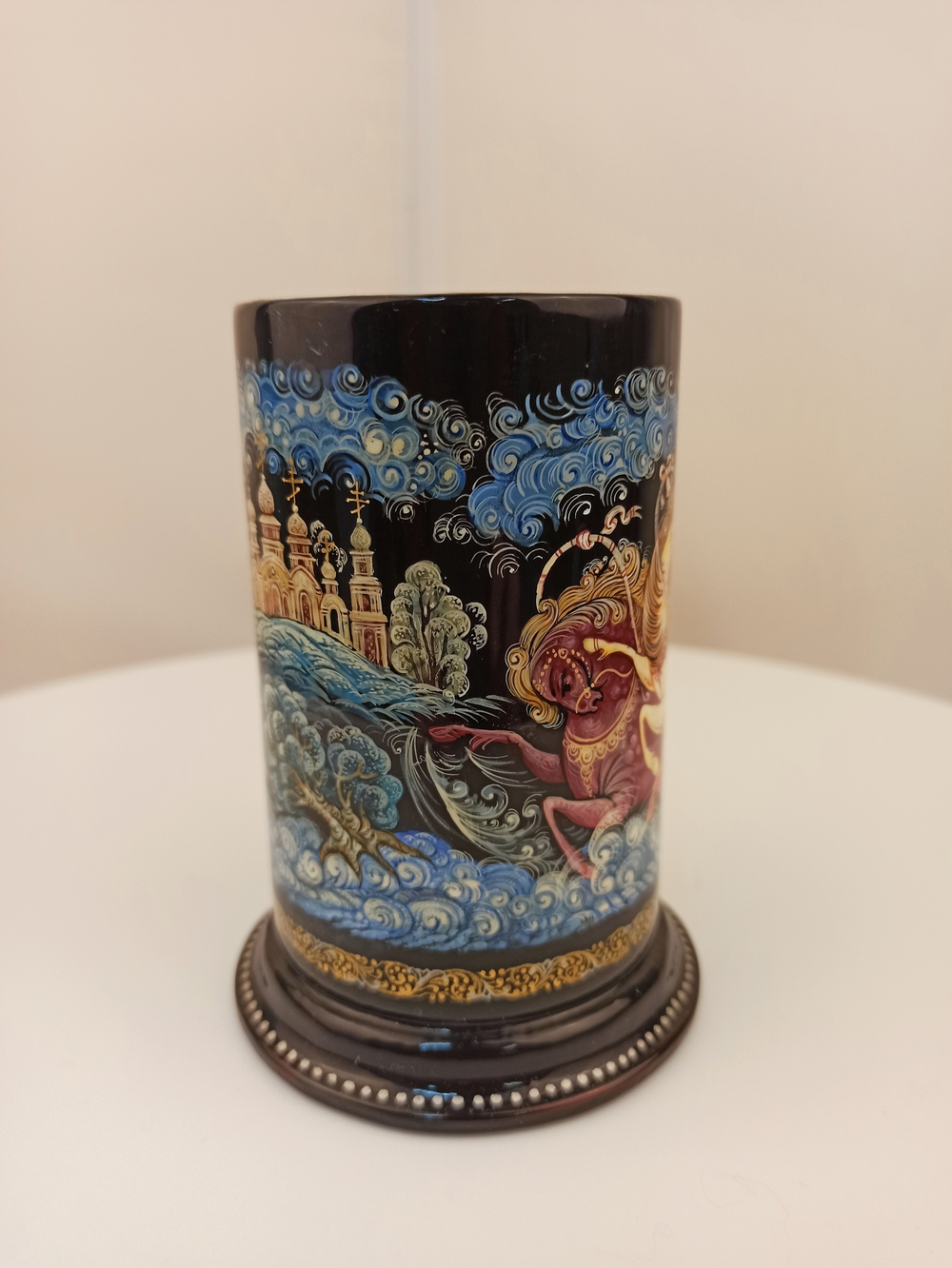 Стакан под ручки с карандашами "Тройка-2" круговая роспись