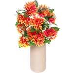 Искусственные цветы «Цветочная мелодия» Хризантемы 43см 10 цветков сиреневый неон