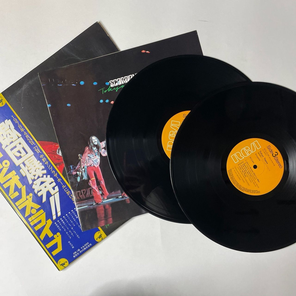 Винтажная виниловая пластинка LP Scorpions Tokyo Tapes (Japan 1978) (Obi) Steamrock Fever