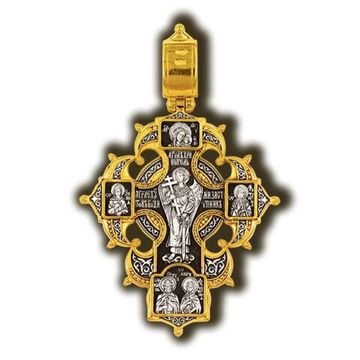 Николай Чудотворец. Казанская икона. Блаженная Матрона, Ксения Петербургская. Православный крест