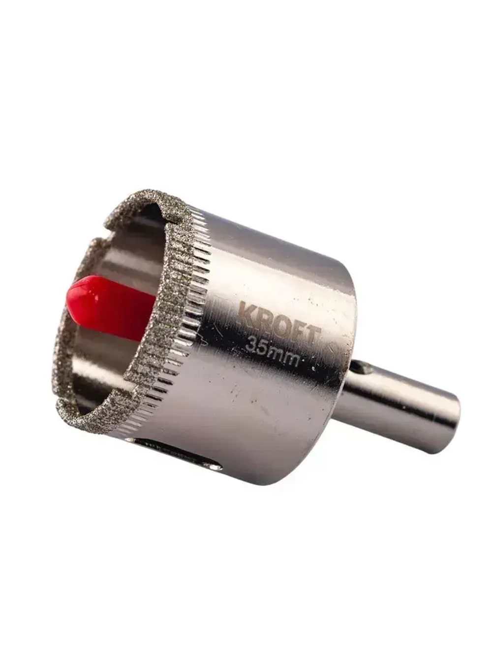 Коронка алмазная 35 мм по керамике цилиндричиский хвостовик KROFT