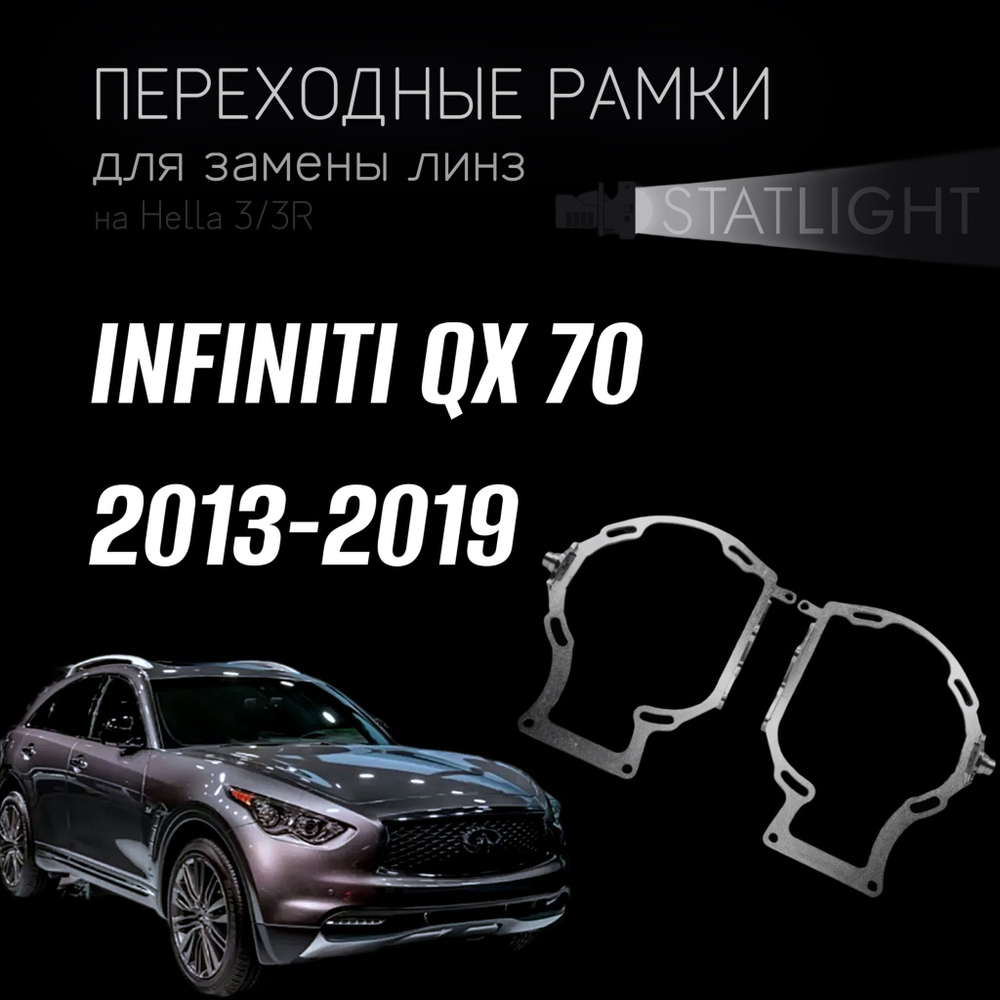 Переходные рамки для замены линз на INFINITI QX70 2013-2019 AFS