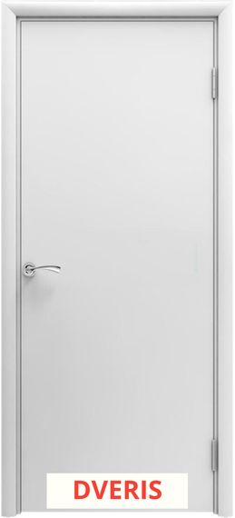 Межкомнатная дверь пластиковая гладкая Aquadoor ПГ (Белая)