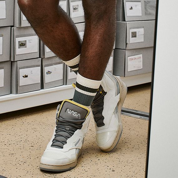 Reebok BB 4K2 Винтажные баскетбольные кроссовки High Топ Белый/Коричневый Унисекс