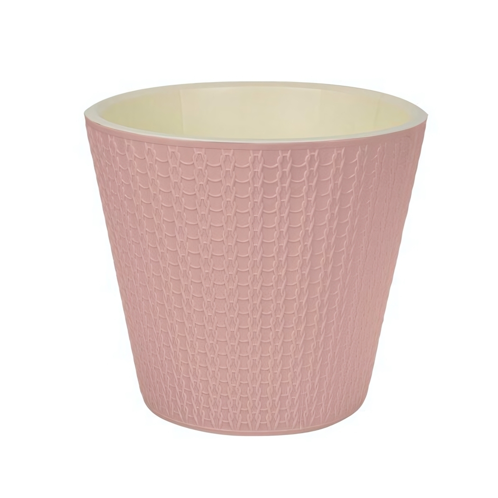 Горшок для цветов "Velvet" D160 мм, 1,6л (светло-розовый)